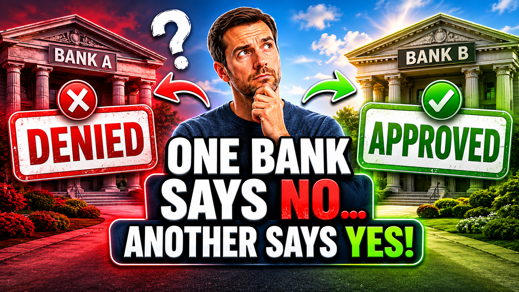 Why one mortgage lender says no while another says yes due to lender overlays and different underwriting requirements.